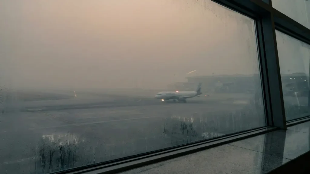 ఢిల్లీ ఎయిర్‌పోర్ట్‌లో దట్టమైన పొగమంచు తో విమాన ప్రయాణాలకు తీవ్ర అంతరాయం