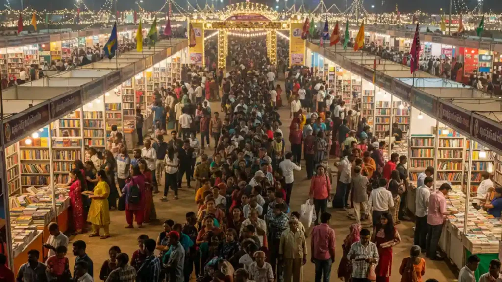 హైదరాబాద్ బుక్ ఫెయిర్‌లో జనసంద్రం: ఎన్టీఆర్ స్టేడియంలో కి...