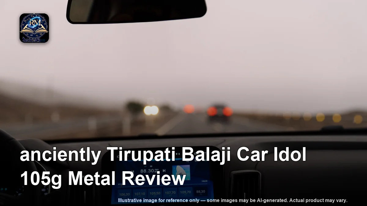 anciently Tirupati Balaji Car Idol 105g Metal Review
