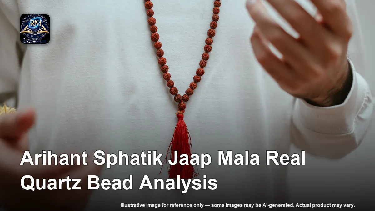 Arihant Sphatik Jaap Mala Real Quartz Bead Analysis