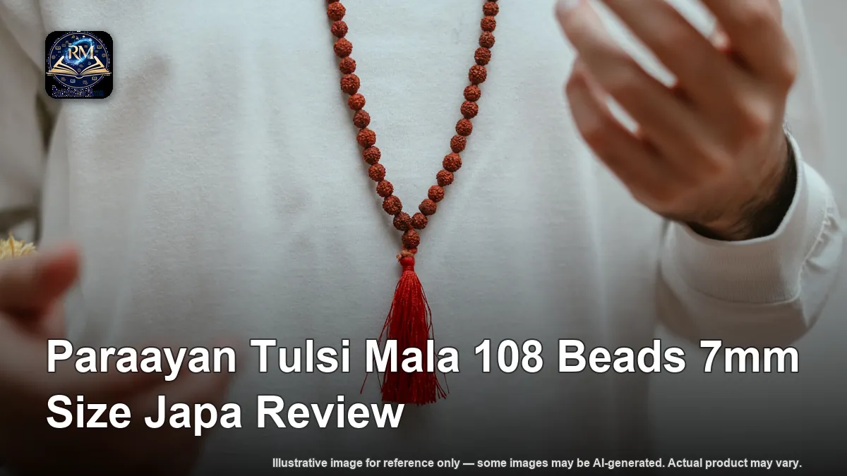 Paraayan Tulsi Mala 108 Beads 7mm Size Japa Review