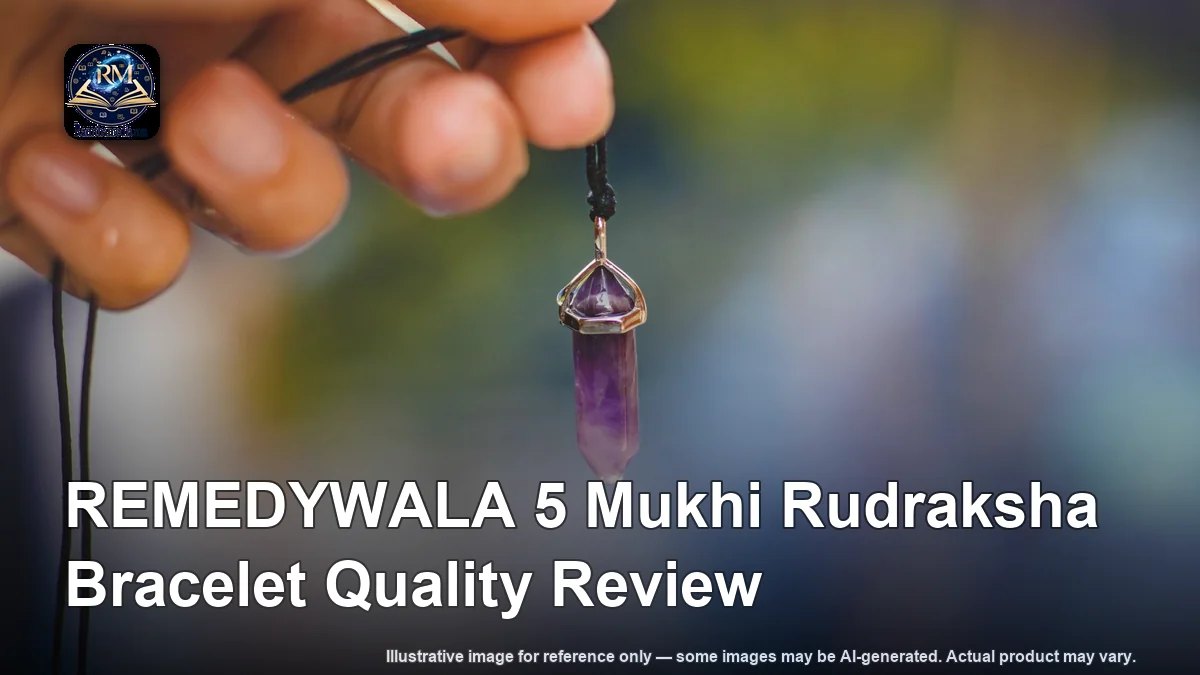 REMEDYWALA 5 Mukhi Rudraksha Bracelet Quality Review